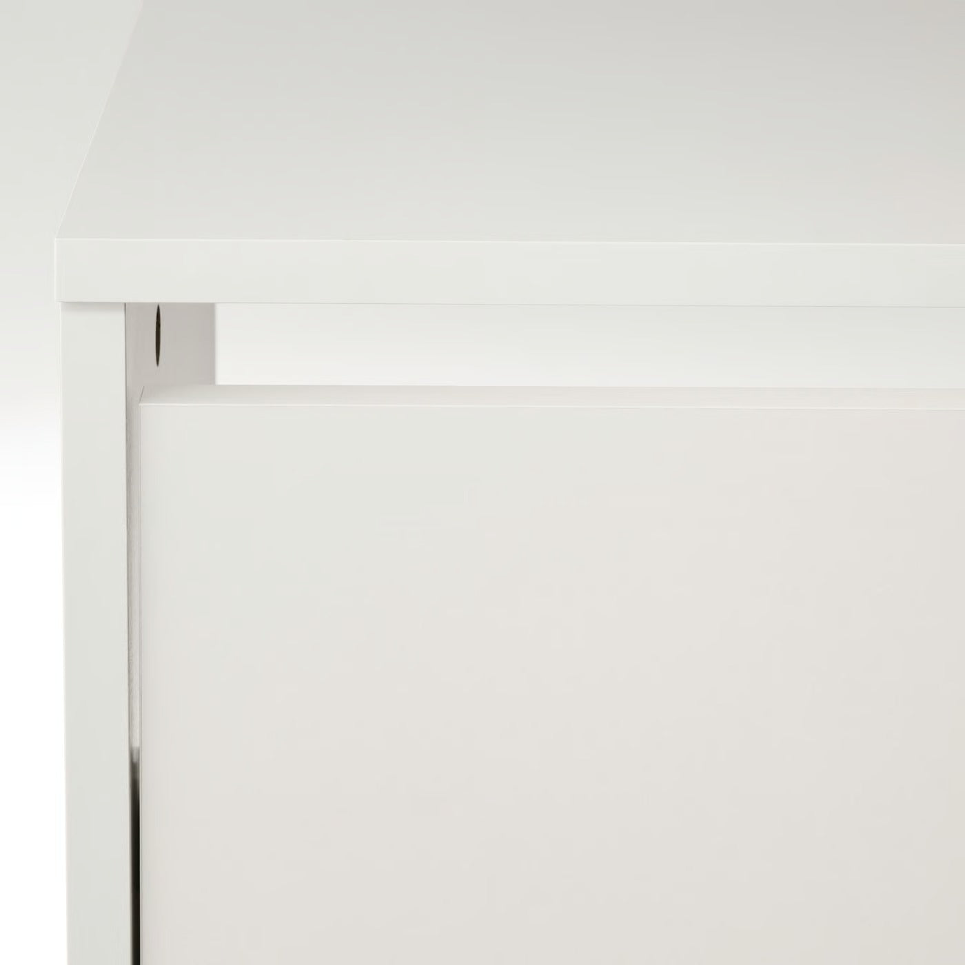 IKEA BISSA Shoe cabinet with 2 compartments, white, 49x28x93 cm (19 1/4x11x36 5/8 ")