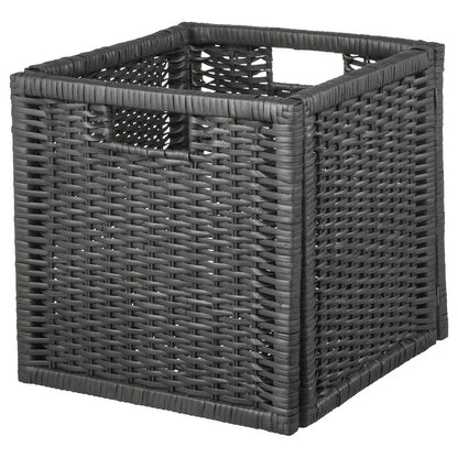 IKEA BRANÄS Basket, dark gray, 32x34x32 cm (12 ½x13 ½x12 ½ ")