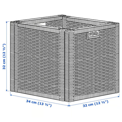 IKEA BRANÄS Basket, dark gray, 32x34x32 cm (12 ½x13 ½x12 ½ ")
