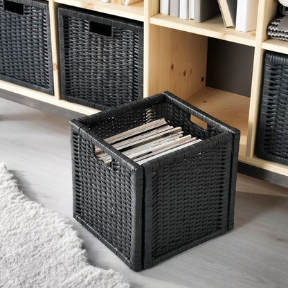 IKEA BRANÄS Basket, dark gray, 32x34x32 cm (12 ½x13 ½x12 ½ ")
