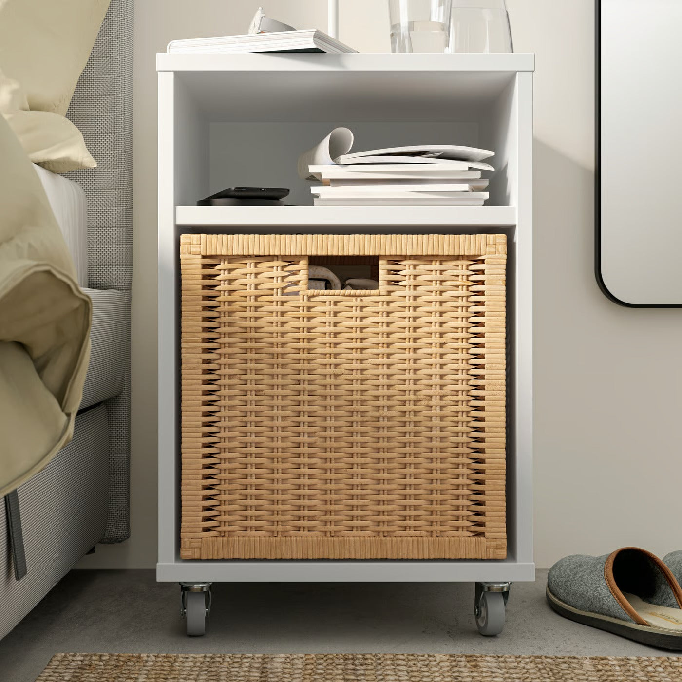 IKEA BRANÄS Basket, rattan, 32x34x32 cm (12 ½x13 ½x12 ½ ")