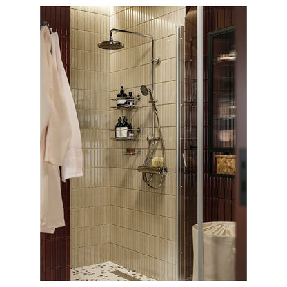 IKEA BROFJÄRDEN Shower shelf, chrome effect, 33x12 cm (13x4 ¾ ")