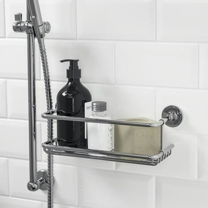 IKEA BROFJÄRDEN Shower shelf, chrome effect, 33x12 cm (13x4 ¾ ")
