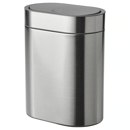 IKEA BROGRUND Touch top trash can, stainless steel, 4 l (1 gallon)
