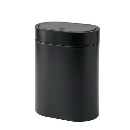 IKEA BROGRUND Touch top trash can, black, 4 l (1 gallon)