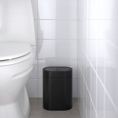 IKEA BROGRUND Touch top trash can, black, 4 l (1 gallon)