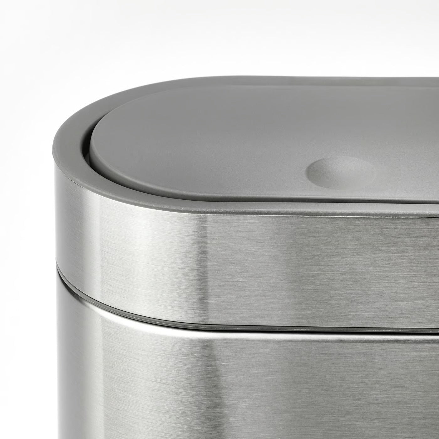 IKEA BROGRUND Touch top trash can, stainless steel, 4 l (1 gallon)