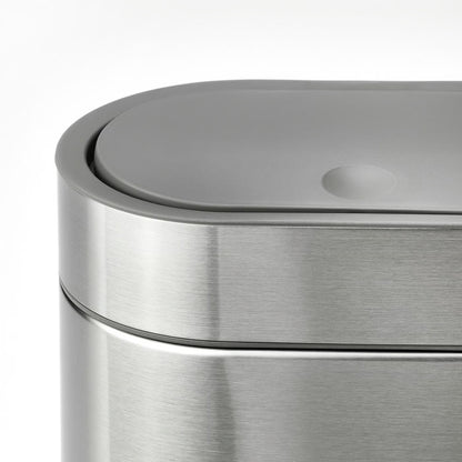 IKEA BROGRUND Touch top trash can, stainless steel, 4 l (1 gallon)
