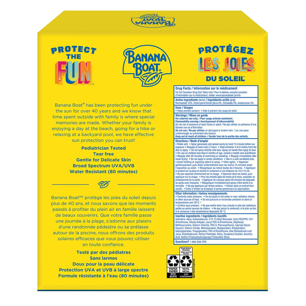 Banana Boat Kids Sunscreen Spray SPF 50, 3 x 226 g