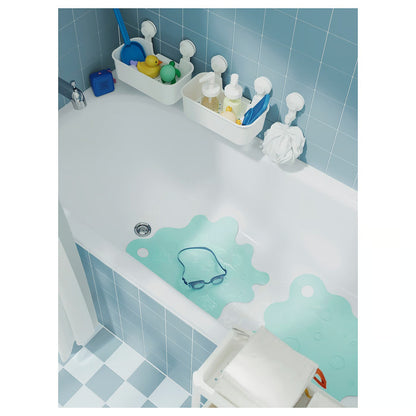 (2 PACK) IKEA TISKEN Basket with suction cup, white