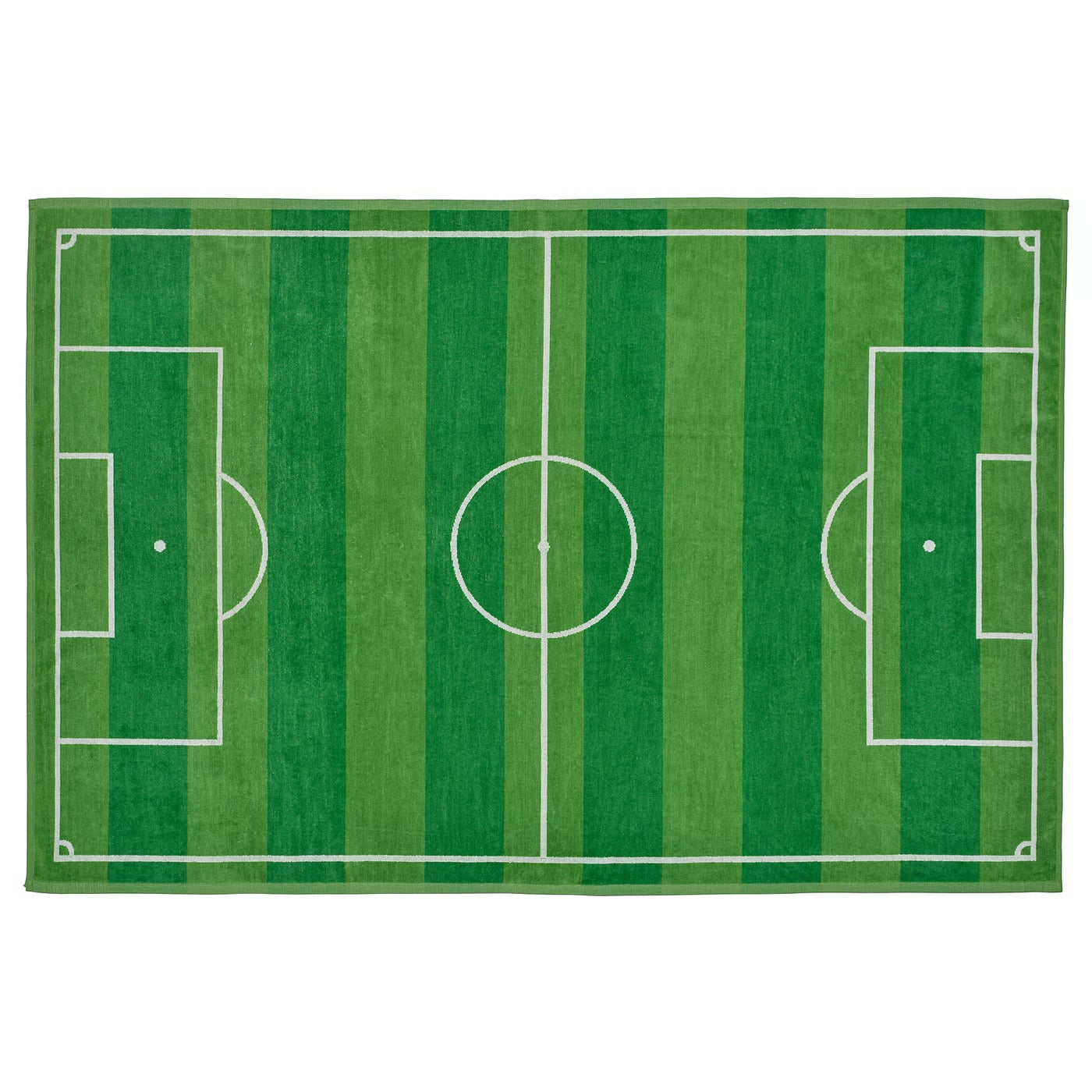 IKEA SPORTSLIG Bath sheet, green/football pitch, 100x150 cm (39x59 ")
