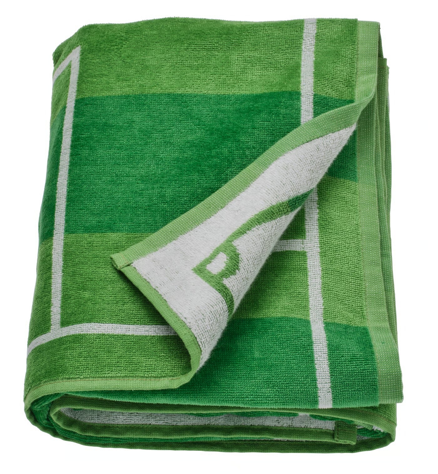 IKEA SPORTSLIG Bath sheet, green/football pitch, 100x150 cm (39x59 ")