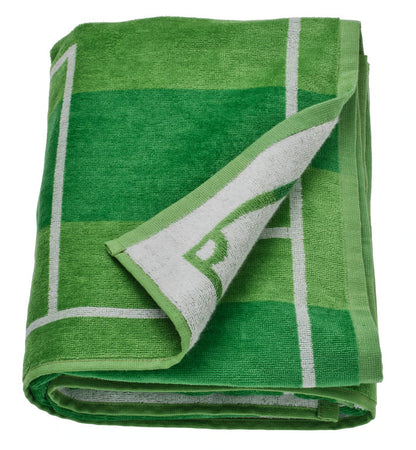 IKEA SPORTSLIG Bath sheet, green/football pitch, 100x150 cm (39x59 ")
