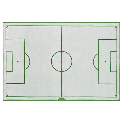 IKEA SPORTSLIG Bath sheet, green/football pitch, 100x150 cm (39x59 ")