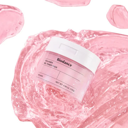 Biodance Collagen Gel Toner Pads – 2 x 60 Pads | Hydrating Korean Skincare Toner Pads for Pore Care & Elasticity