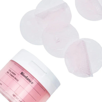 Biodance Collagen Gel Toner Pads – 2 x 60 Pads | Hydrating Korean Skincare Toner Pads for Pore Care & Elasticity