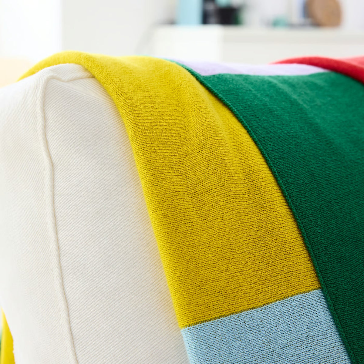 IKEA GREJSIMOJS Blanket, patterned/multicolor, 130x170 cm (51 1/8x66 7/8 ")