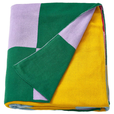 IKEA GREJSIMOJS Blanket, patterned/multicolor, 130x170 cm (51 1/8x66 7/8 ")