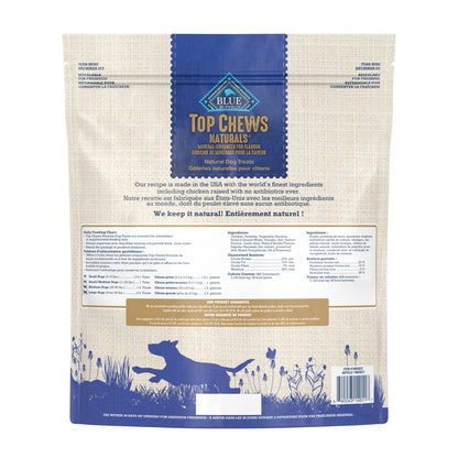 Blue Buffalo Top Chews Natural Jerky Dog Treats, Chicken, 1.36Kg