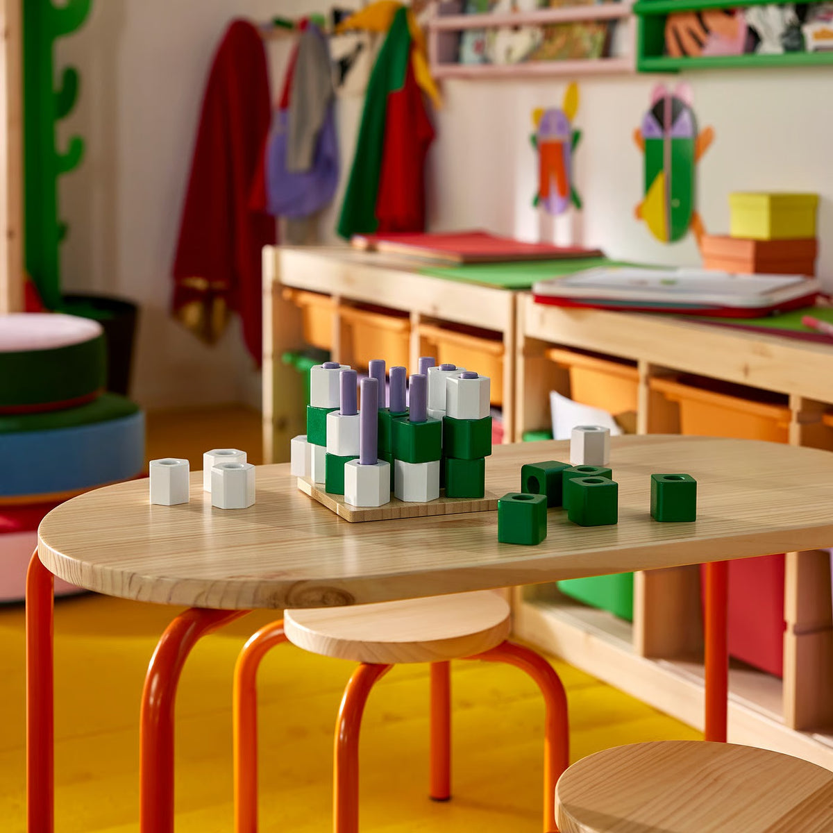 IKEA GREJSIMOJS Board game, tic-tac-toe/multicolor