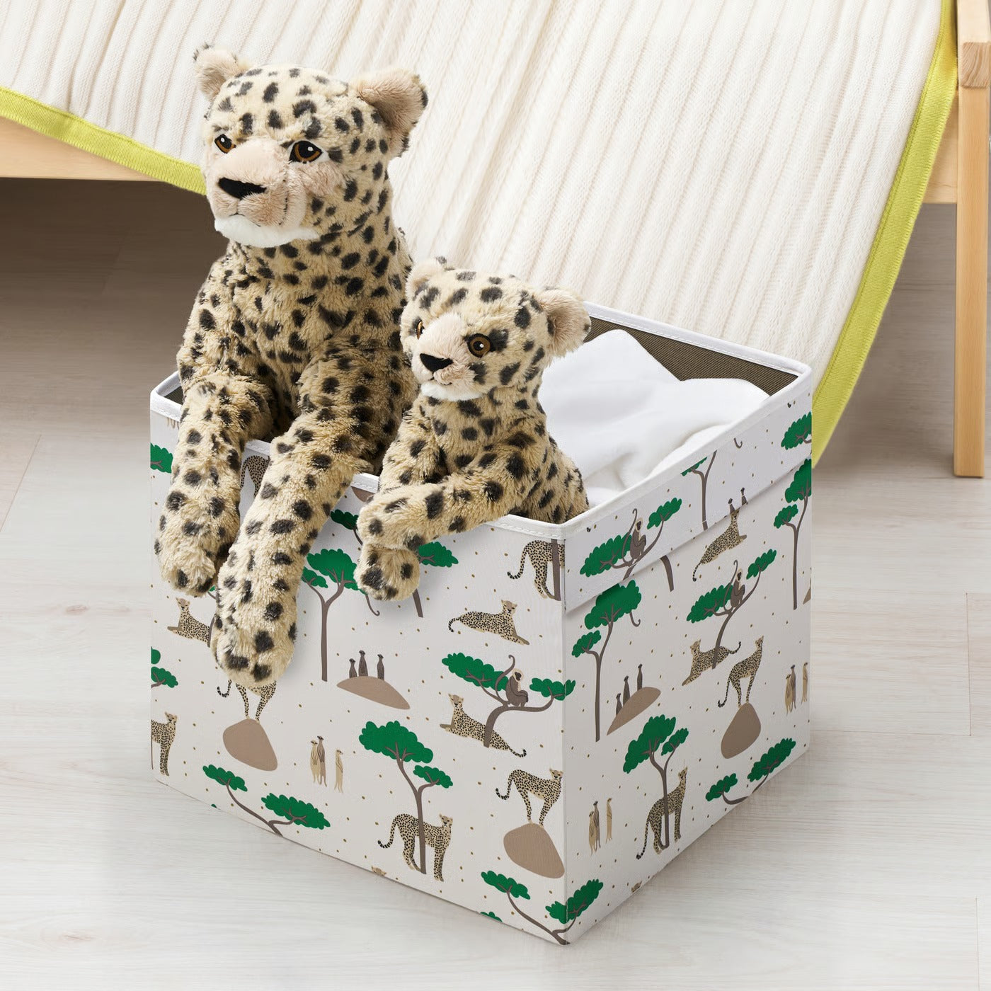 IKEA SANDLÖPARE Box, cheetah, 33x38x33 cm (13x15x13 ")