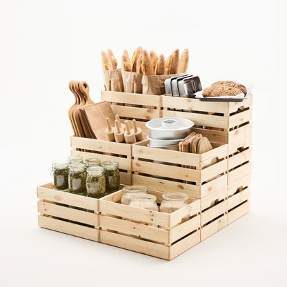 IKEA KNAGGLIG Box, pine, 46x31x25 cm (18x12 ¼x9 ¾ ")