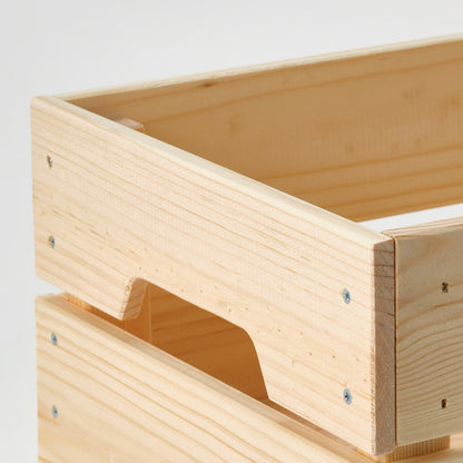 IKEA KNAGGLIG Box, pine, 46x31x25 cm (18x12 ¼x9 ¾ ")