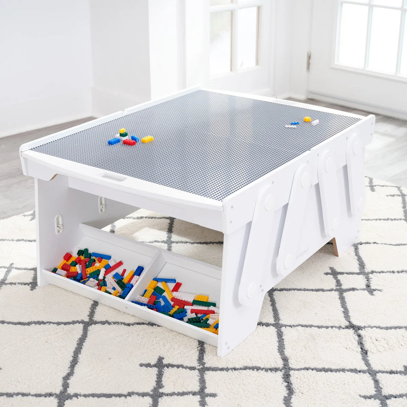 Building Bricks Play N Store Mega Table Set