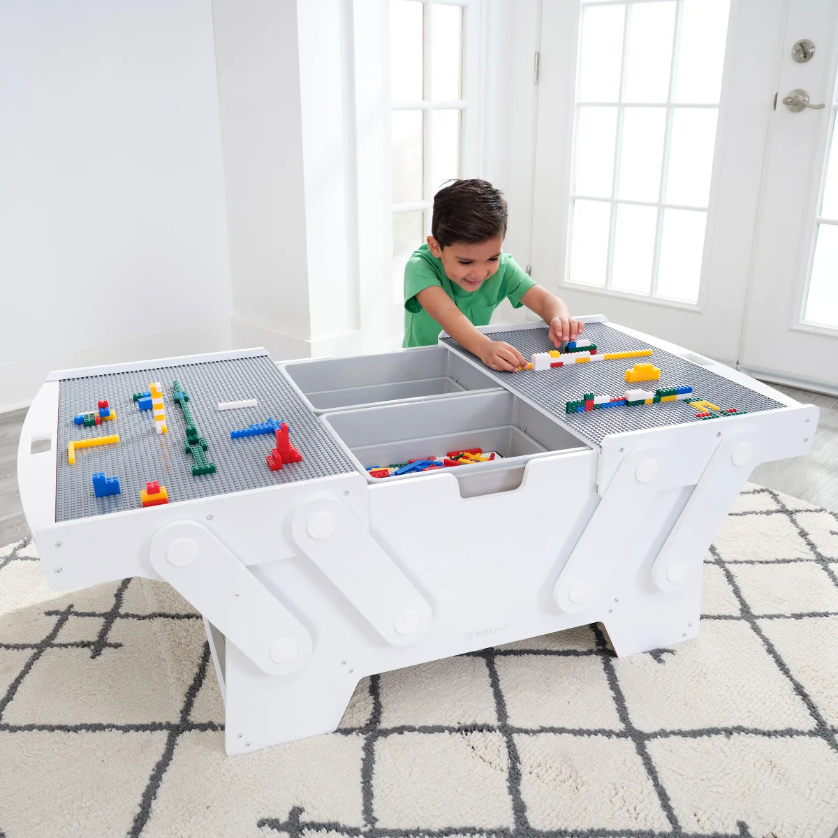 Building Bricks Play N Store Mega Table Set