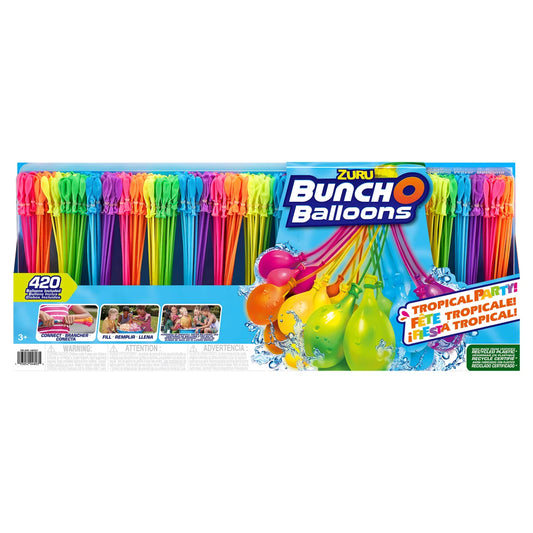 Bunch O Balloons 420 Water Balloons with Rapid-Fill & Self-Seal - 12 Bunches