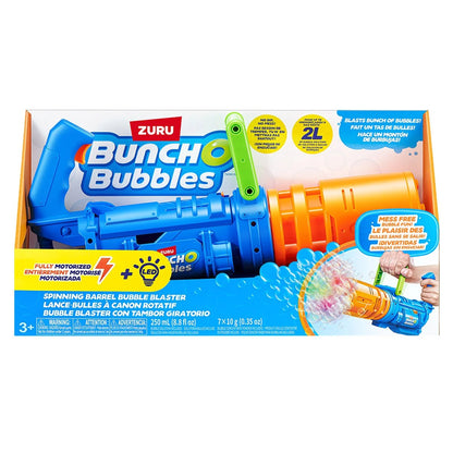 Bunch O Bubbles Spinning Barrel Bubble Blaster – Automatic Bubble Gun with High Output