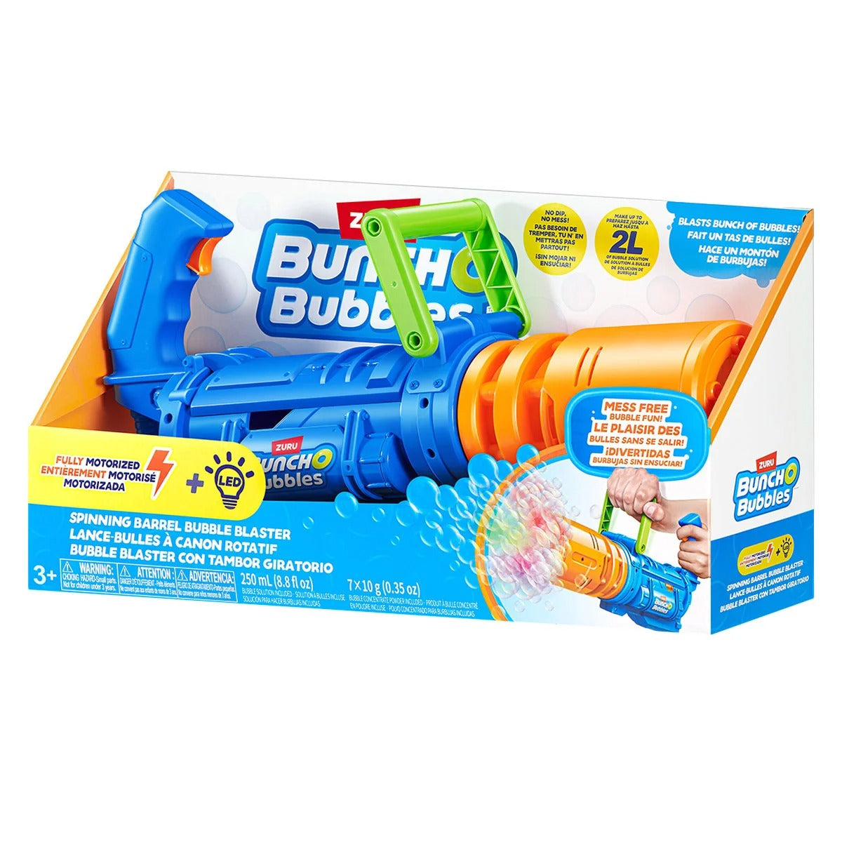 Bunch O Bubbles Spinning Barrel Bubble Blaster – Automatic Bubble Gun with High Output