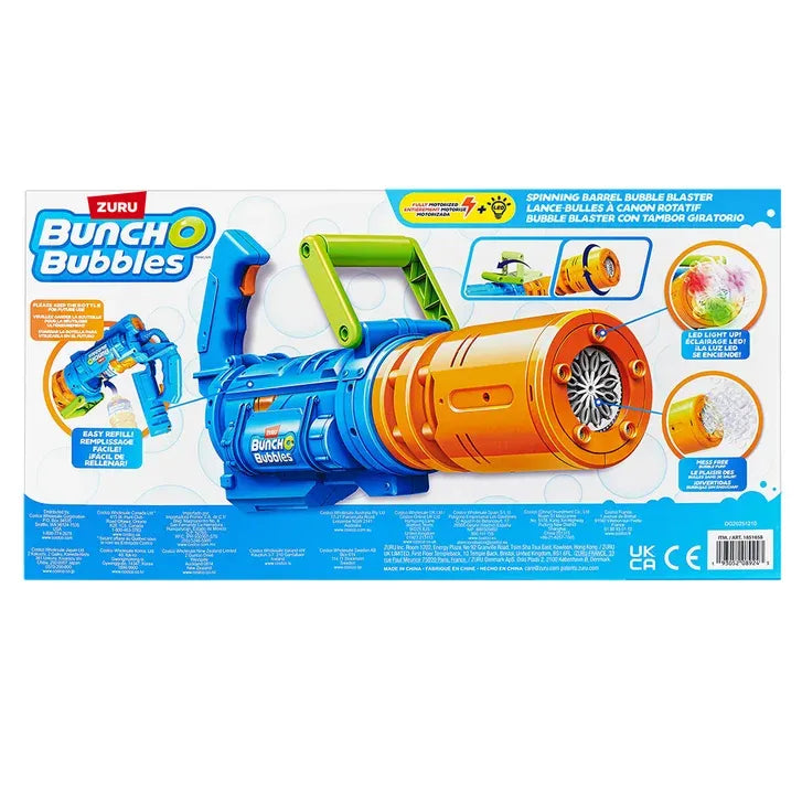 Bunch O Bubbles Spinning Barrel Bubble Blaster – Automatic Bubble Gun with High Output