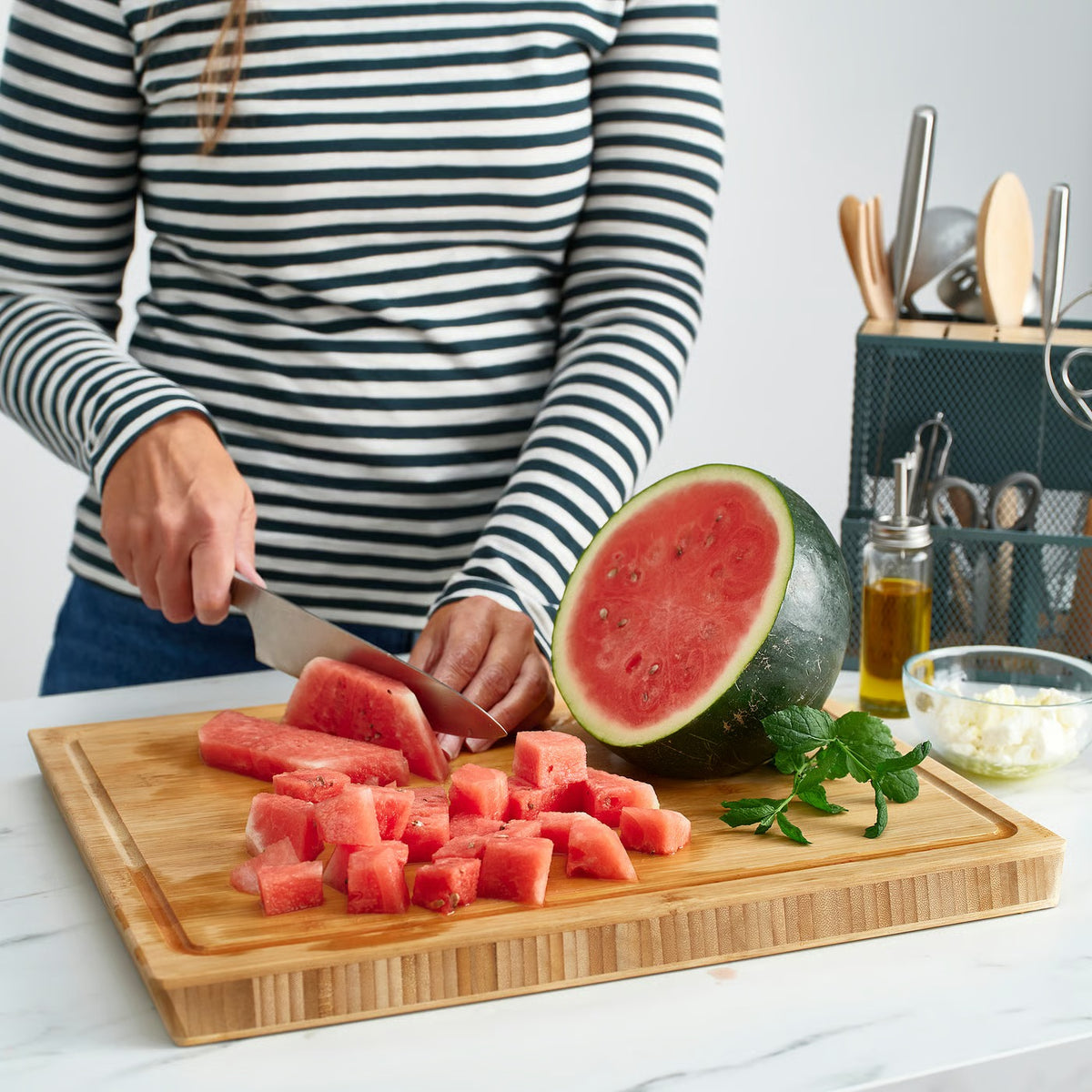 IKEA APTITLIG Butcher block, bamboo, 45x36 cm (17 ¾x14 ¼ ")