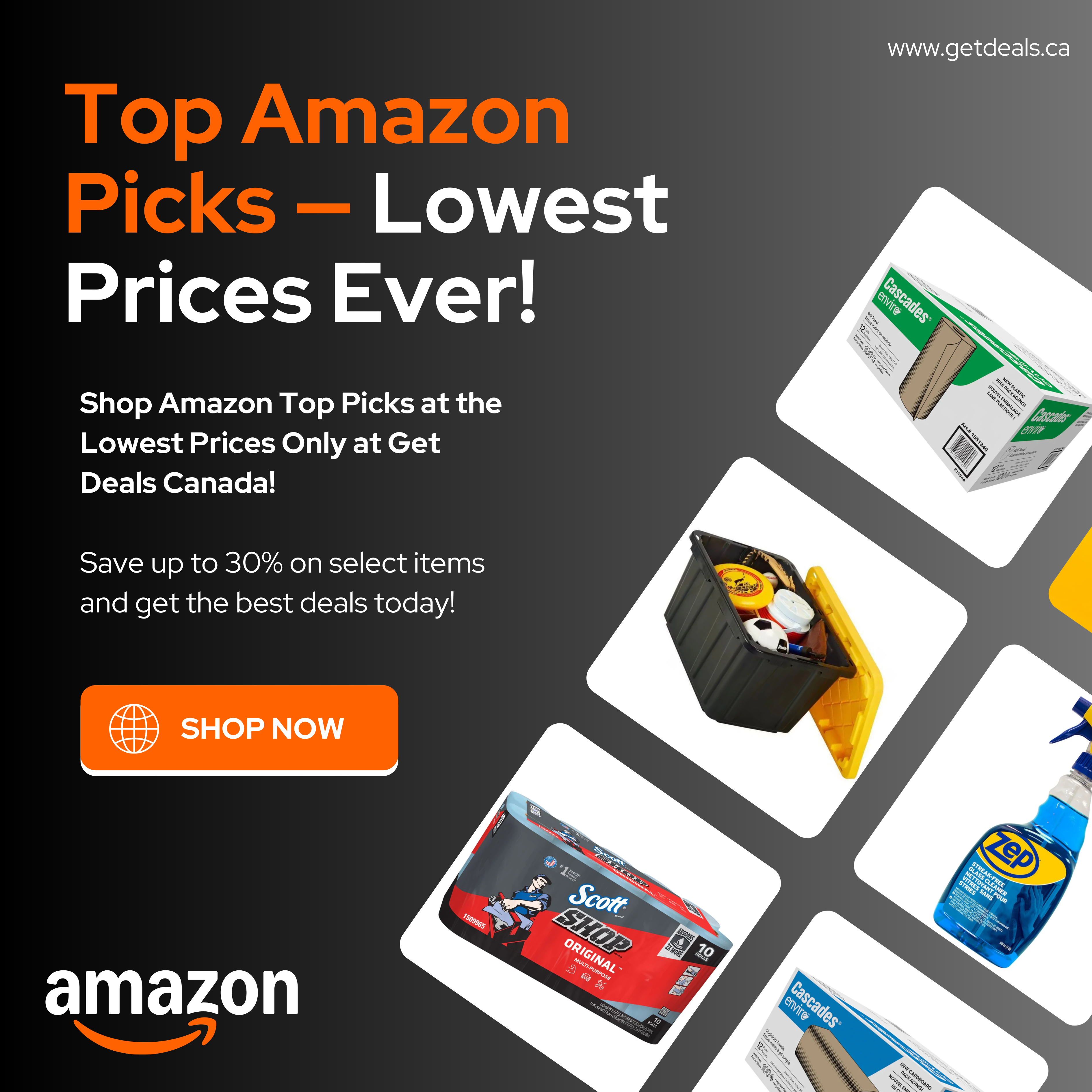 Buy Amazon items online and enjoy the lowest prices ever - Get deals Canada