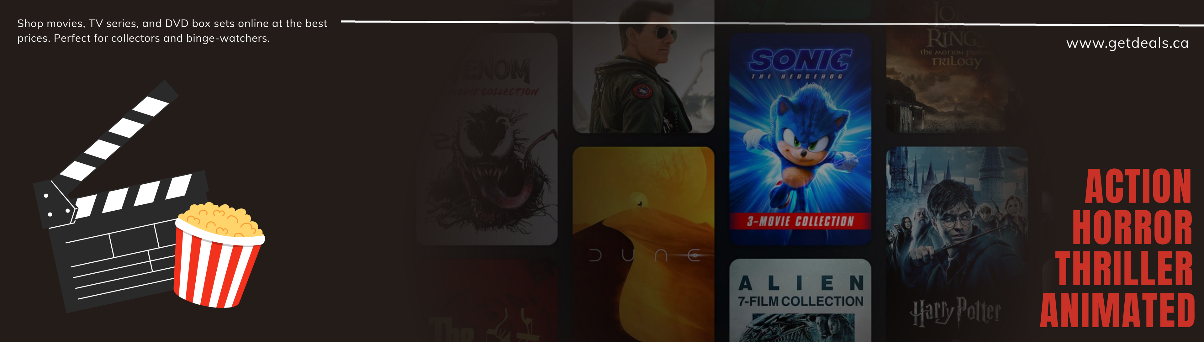 Shop movies, TV series, and DVD box sets online at Get Deals Canada