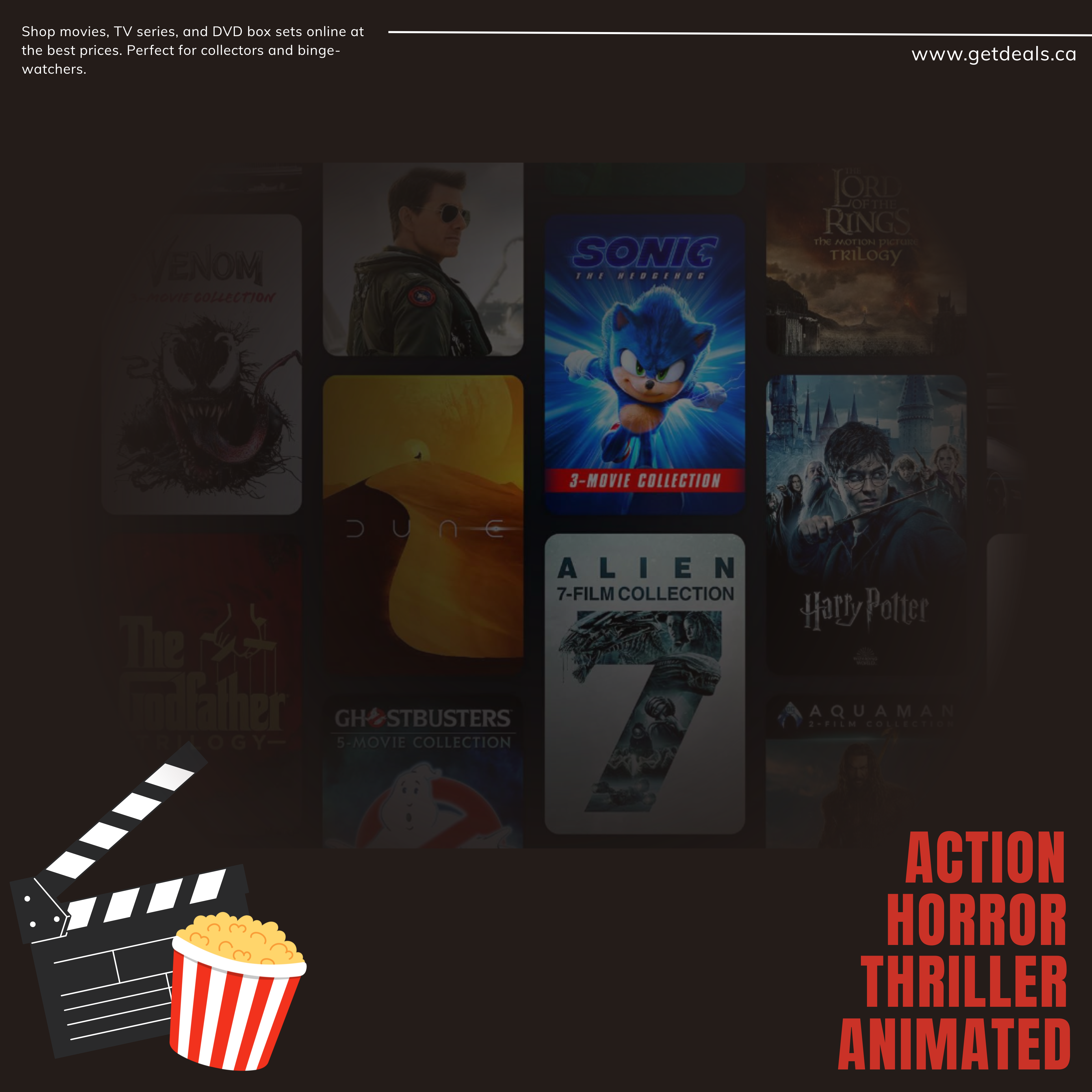 Shop movies, TV series, and DVD box sets online at Get Deals Canada