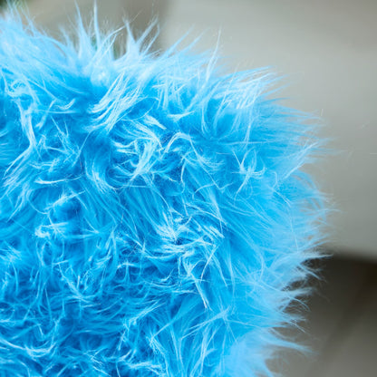 IKEA GREJSIMOJS Cover for children's chair, faux fur/blue