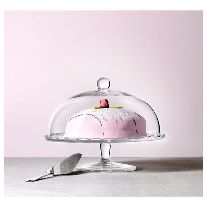 IKEA ARV BRÖLLOP Cake stand with lid, clear glass, 29 cm (11 ")
