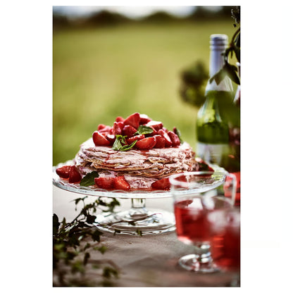 IKEA ARV BRÖLLOP Cake stand with lid, clear glass, 29 cm (11 ")