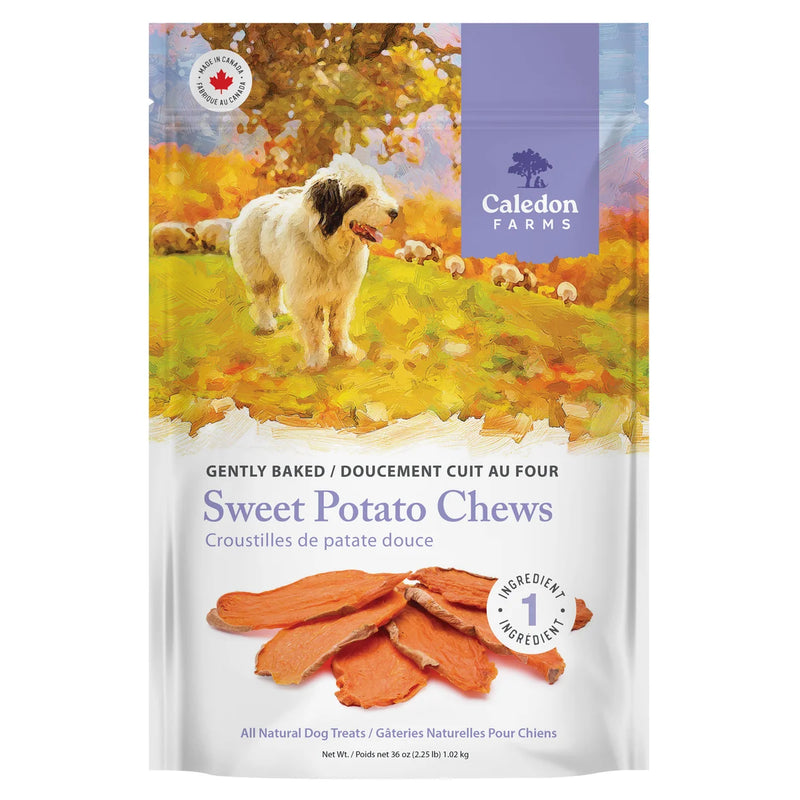 Friandises pour chiens entièrement naturelles à la patate douce Caledon Farms, 1,02 kg, 2 paquets 