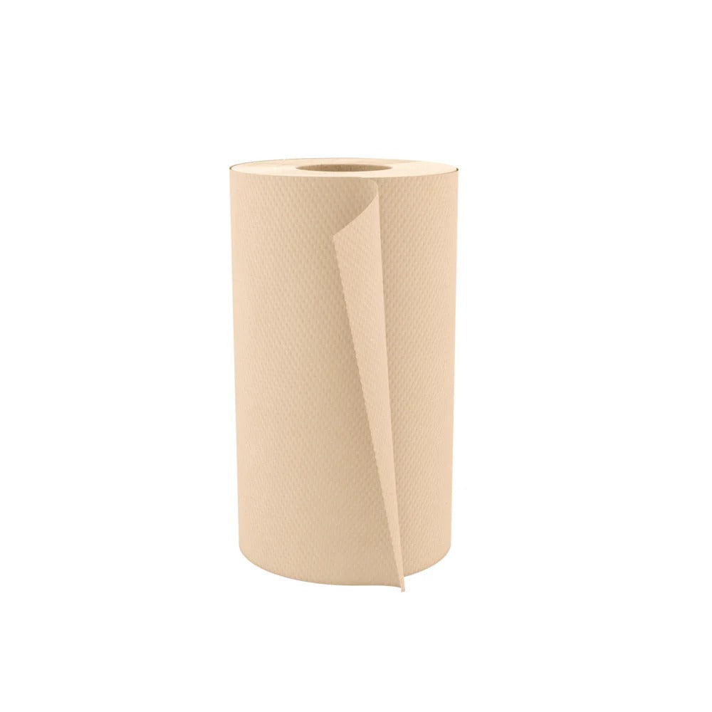 Cascades PRO Perform 1-Ply Brown Paper Towel Rolls – 12 Pack, 205 ft Each