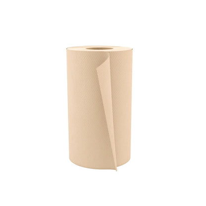 Cascades PRO Perform 1-Ply Brown Paper Towel Rolls – 12 Pack, 205 ft Each