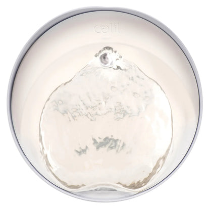 Catit Pixi Fountain with Stainless Steel Top and Catit Pixi Dish, White with 6 Filters