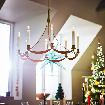 IKEA STRÅLA LED Star-Shaped Decorative Hanging Light, Battery Operated, Warm White, Silver, 27 cm