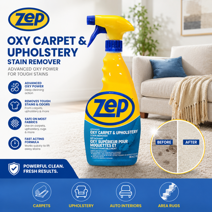 ZEP Carpet & Upholstery Cleaner, Oxy Advanced, 946 mL
