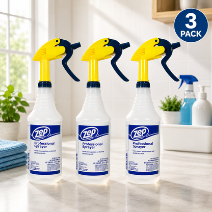Professional 32 oz Refillable Trigger Spray Bottle with Adjustable Nozzle for Cleaning Solutions