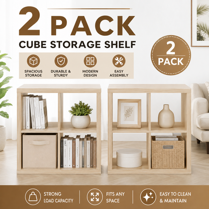 (2 Pack) IKEA KALLAX Shelf unit, 77x77 cm (30 1/8x30 1/8 ")