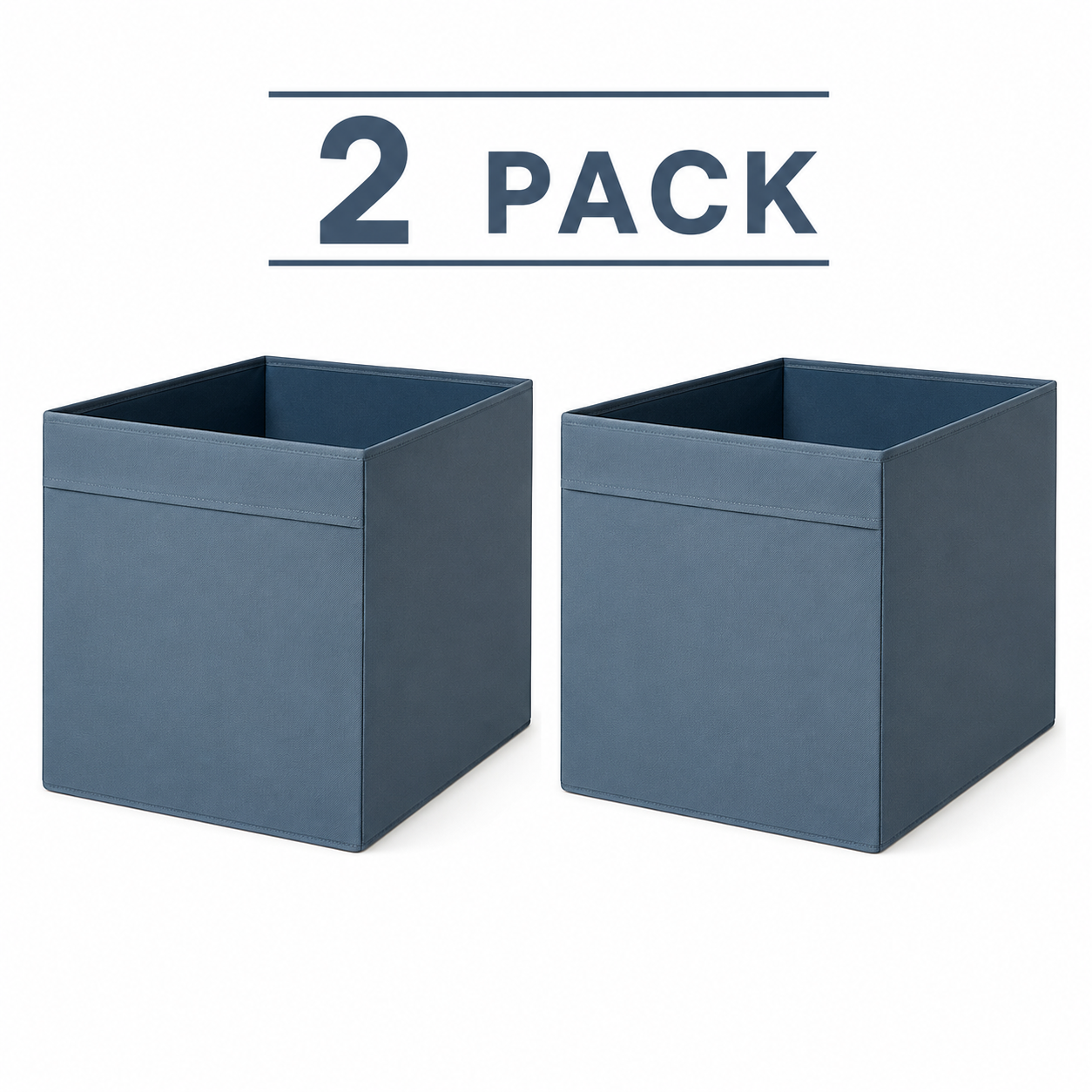 (2 PACK) IKEA DRÖNA Box, 33x38x33 cm (13x15x13 ") BLUE