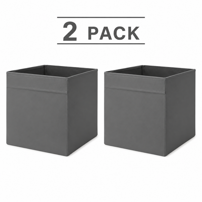 (2 PACK) IKEA DRÖNA Box, 33x38x33 cm (13x15x13 "),DARK GRAY